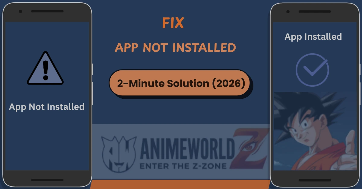 Step-by-step guide to fix App Not Installed error on Android for Anime World Z APK
